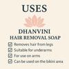 Hair Removal Soap Painless Hair Removing Soap For Men & Women - Pack of 1 (50gm) (Code:224) view 3