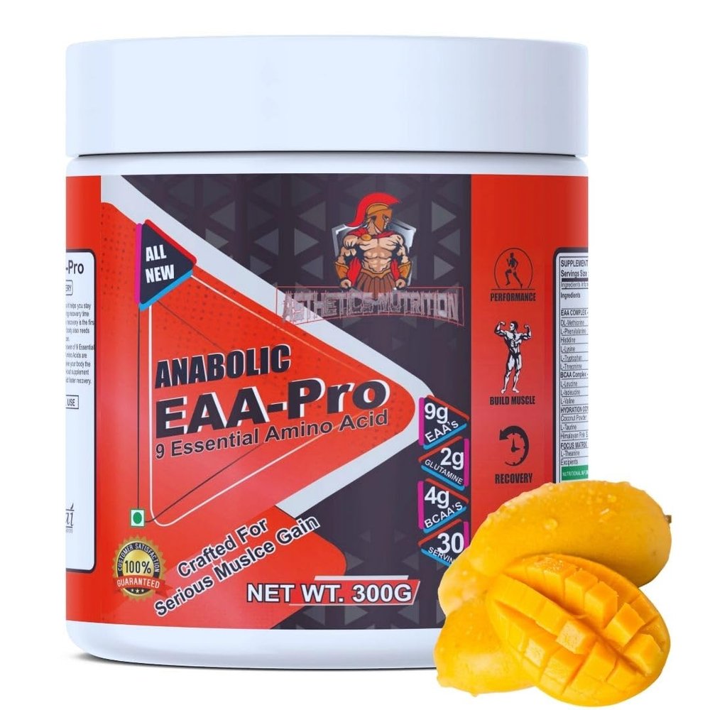 Aesthetics Nutrition EAA-Pro, 9 Essential Amino Acids Loaded With Natural Herbs For Maximum Muscle Recovery, Best Intra Workout Supplement