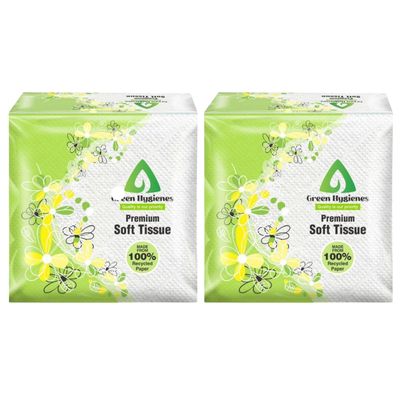 Green Hygiene PremiumSoft Tissue Paper 29 x 27 Inch White Pack of - 2