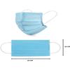 Disposable Face Masks, Light Blue, 3-Ply with Elastic Ear Loops, Pack of 6 view 3