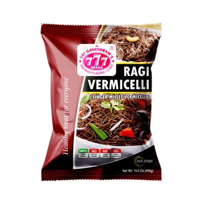 777 Ragi Vermicelli 450g (Pack of 2) | Finger Millet Semiya | High Calcium & Fiber Breakfast | Total 900g
