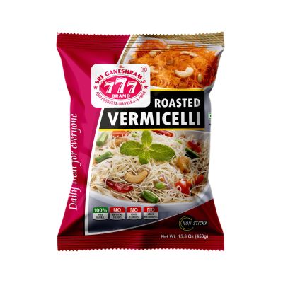 777 Roasted Vermicelli 450g (Pack of 2) | Roasted Semiya | Pre-Roasted Wheat Vermicelli for Upma & Payasam | Total 900g