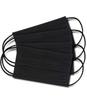 Disposable Face Masks, 3-Ply Black, Elastic Ear Loops view 4