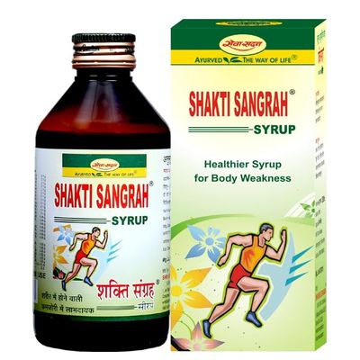 Seva Sadan Shakti Sangrah Syrup 200ml | Ayurvedic Herbal Tonic with Safed Musli & Ashwagandha for Strength & Immunity Support -Pack of 3