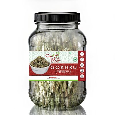 TIQH 100% Natural Himalayan Gokhru, Gokshura Big, Whole Raw Pedalium Murex, Sabut, Tribulus Terrestris, Seeds, Large Caltrops, Palleru, Nerunjil (100 g)