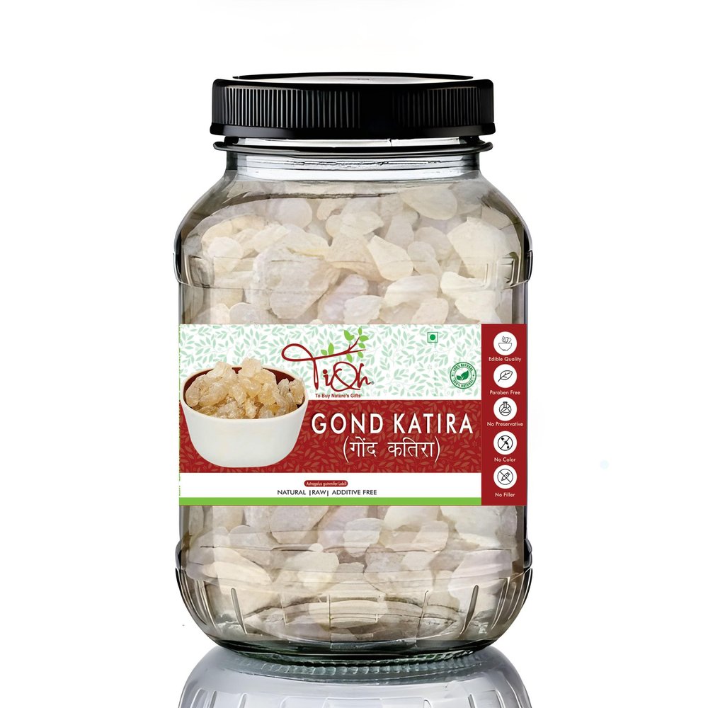 TIQH 100% Natural Edible Gum | Tragacanth Gum | Gond Katira | High Cooling Properties Herbal Food | Super Food |Cooling Properties | Superfood For Summer (800 g)