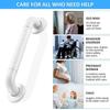 ELECRANGE Grab Bar for Bathroom, Bathroom Handle for Senior Citizen, Grab Bars for Elderly, Toilet Grab Bar, Bathroom Safety Support Handle for Seniors (White, 12 INCH) view 4