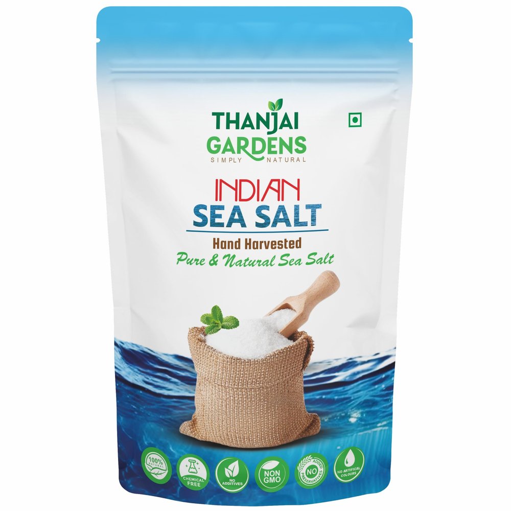 THANJAI GARDENS - SIMPLY NATURAL Pure and Natural INDIAN Sea Salt 3 KG