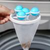 Washing Machine Lint Hair Remover Net Laundry Mesh Bag Dryer Ball Floating Pet Fur Lint Hair Catcher Household Reusable Washing Machine Floating Lint Mesh Bag Hair Filter Net Pouch (4) view 4