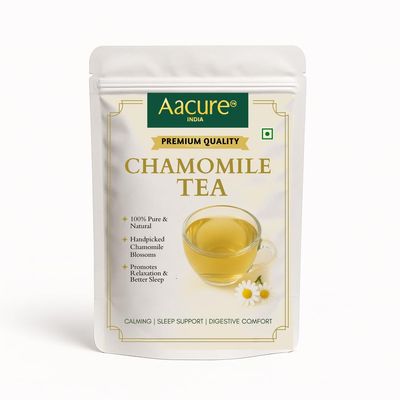 Aacure Chamomile Flower Tea | | Herbal Tea | Superfood | Boosts Immunity | Improves Sleep Quality | Supports Digestion | Skin Healing Properties 100 Grams
