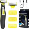 Drumstone (   ) USB-C Rechargeable 5-in-1 Grooming Kit: Dual Blade Shaver, Beard/Nose/Ear Trimmer, 3 Combs, Quiet Motor, Wet & Dry Use view 1