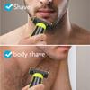 Drumstone (   ) USB-C Rechargeable 5-in-1 Grooming Kit: Dual Blade Shaver, Beard/Nose/Ear Trimmer, 3 Combs, Quiet Motor, Wet & Dry Use view 2