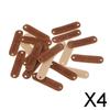 CALANDIS 4x20pcs Retro Synthetic PU Leather Tag DIY Handmade Sew Label Patches Coffee | Trims | Embellishments & Finishes | Sewing view 2