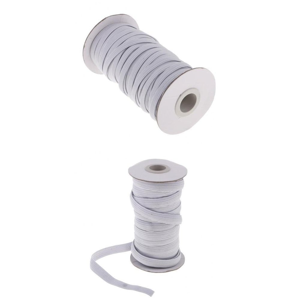 CALANDIS 2Rolls White Elastic Stretch Cord DIY Clothes Dress Sport Pants Sewing Trim | Trims | Embellishments & Finishes | Sewing