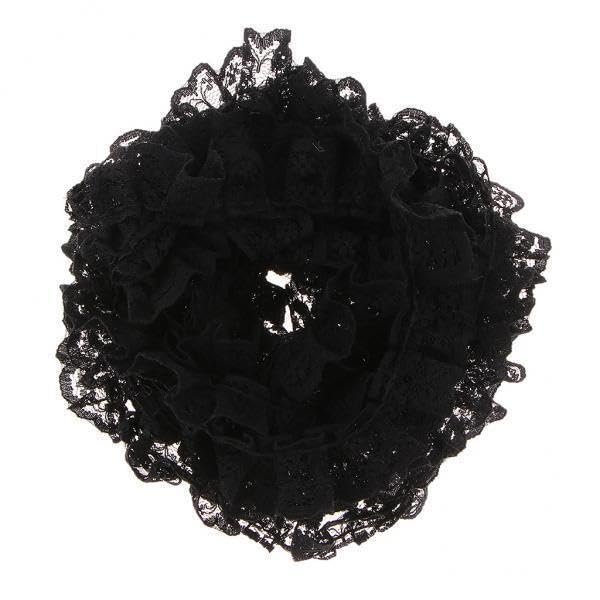 CALANDIS 3x5 Yards Ribbon Floral Elastic Lace Trim Handcraft Accessories Black | Trims | Embellishments & Finishes | Sewing
