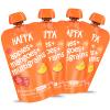 Happa Organic Baby Food Apple Mango and Multigrain Puree | 100% Fruits | No Added Sugar, No Milk Powder, No Preservatives | Stage 3 (8 Months+) | Ready to Eat | Free from Common Allergens | Pack of 4 (100g Each) view 1