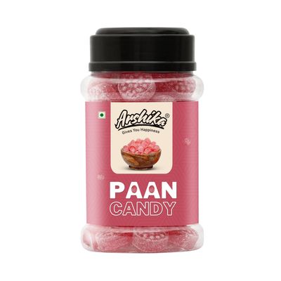 Arshika 100% Orginic Paan Flavoured Candy | Paan Goli | Hard Candy Kids | Sweet & Sour Candy - Jar Pack (400g)