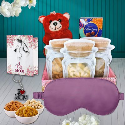 Midiron A Heartfelt Gift of Love & Wellness, Unique Gifts Hamper for Mom, Grandmother on Birthday, Mother's Day & Every Spacial Occasion, Premium Chocolate & Dry Fruits Hamper for Mother