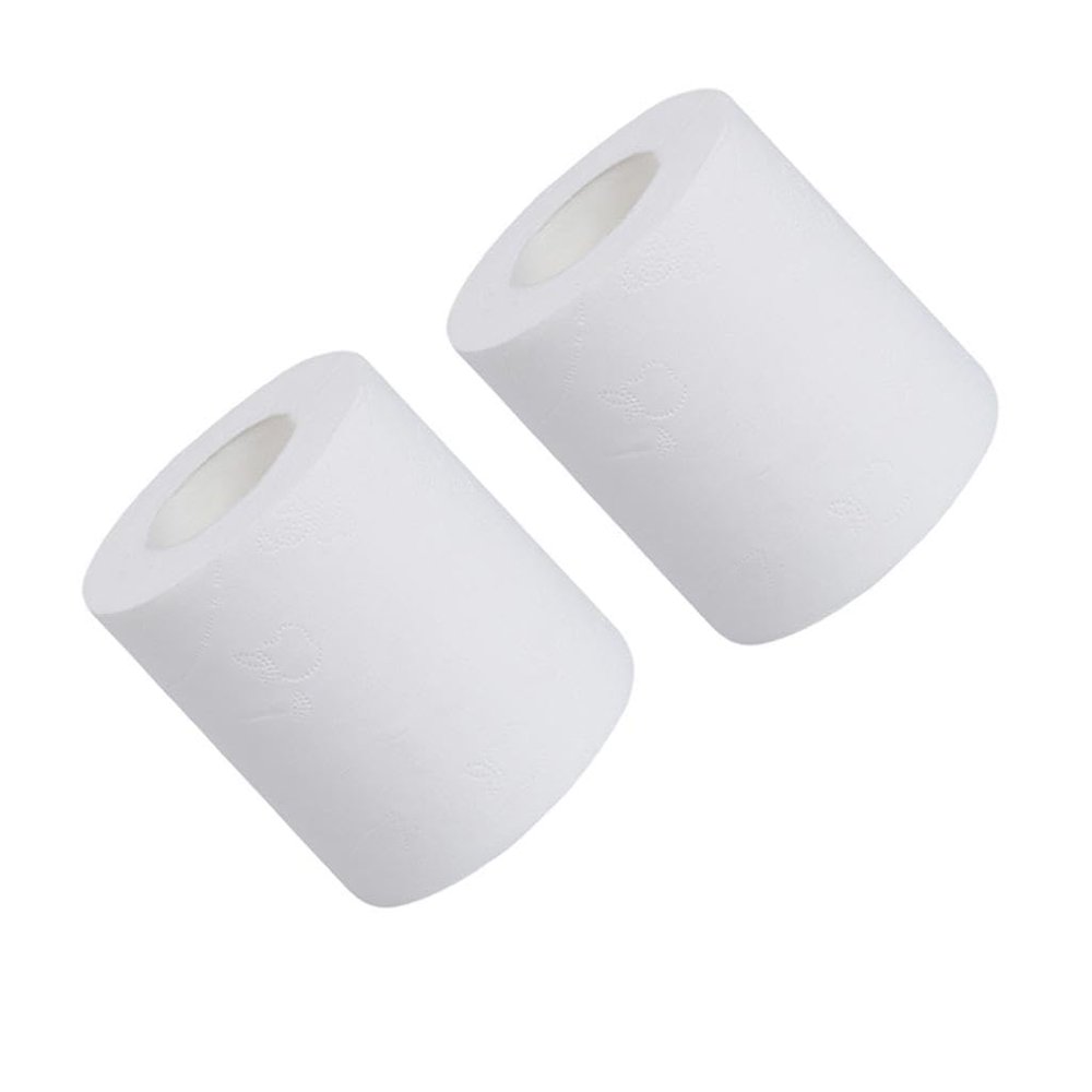 CALANDIS 2pcs Home Hotel 4 Ply Bathroom Toilet Paper Bulk Roll Wood Pulp Bath Tissue | Toilet Paper | Paper Products | Household Supplies & Cleaning