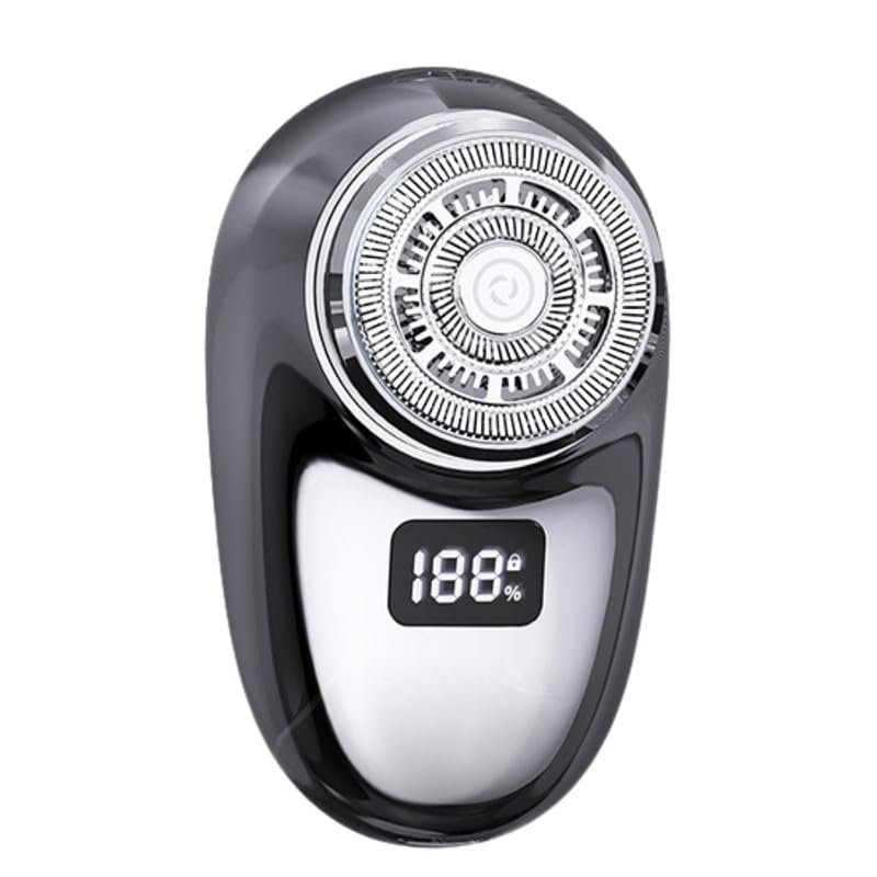 FIZZOQI Electric Portable Mini Travel Shaver Rechargeable Small Razor With Full Body Washable Design