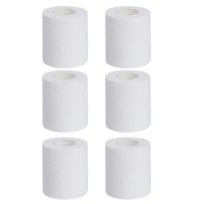 CALANDIS 6pcs Home Hotel 4 Ply Bathroom Toilet Paper Bulk Roll Wood Pulp Bath Tissue | Toilet Paper | Paper Products | Household Supplies & Cleaning