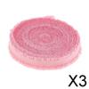 CALANDIS 3x1 Roll Picot Edge Stretch Lace Double Ruffle Ribbon Sewing Crafts Pink | Trims | Embellishments & Finishes | Sewing view 2