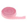 CALANDIS 3x1 Roll Picot Edge Stretch Lace Double Ruffle Ribbon Sewing Crafts Pink | Trims | Embellishments & Finishes | Sewing view 4