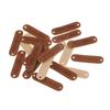 CALANDIS 3x20pcs Retro Synthetic PU Leather Tag DIY Handmade Sew Label Patches Coffee | Trims | Embellishments & Finishes | Sewing view 4