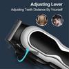 Drumstone (  + - ) Professional Rechargeable Hair Clipper: LCD Display, Fine-Tuning Knob, 4 Combs, Low Noise, Cordless Electric Trimmer for Barbers & Home view 2