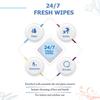 24/7 Fresh Wipes - 1s (Orange) Bulk Polybag | 1x100 | Pack of 2 view 2