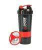 2025 Gym Shaker For Protein Shake Leakproof Shaker Bottles For Supplements With Extra Compartment, Pre-Workout & BCAA, Protein Shake Bottle, Gym Bottle For Men And Women Black - 500 ml (RED) view 1