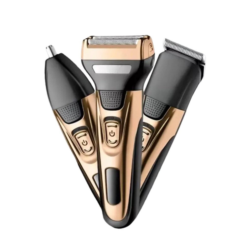 Drumstone ( + - ) 3-in-1 Rechargeable Electric Shaver: Reciprocating, 3D Floating Head, LED Display, Waterproof, USB, Fast & Clean Shave for Beard, Face, Body