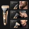 Drumstone (  + - ) 3-in-1 Rechargeable Electric Shaver: Reciprocating, 3D Floating Head, LED Display, Waterproof, USB, Fast & Clean Shave for Beard, Face, Body view 4