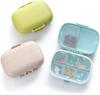 BLUE CRANE COZY nose - Pill Medicine Organizer Storage Box with 8 Compartments - Moisture Proof, Made of Food Grade Cereal Fiber, BPA free Wheat Straw Material, Ideal for Travel, Pocket, Purse, Daily Pill Case, Portable Medicine Vitamin Holder Contai view 3