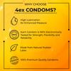 4EX Condoms for Men (Pack of 5) | 1750 Extra Dotted | Mango Flavour | Extra Lubricated | Electronically Tested | Latex Condom (3 Condoms Per Pack) view 3