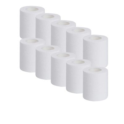 CALANDIS 10 Rolls 4 Ply Bathroom Toilet Paper Bulk Roll Wood Pulp Bath Tissue Towel | Toilet Paper | Paper Products | Household Supplies & Cleaning