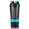 2025 Gym Shaker For Protein Shake Leakproof Shaker Bottles For Supplements With Extra Compartment, Pre-Workout & BCAA, Protein Shake Bottle, Gym Bottle For Men And Women Black - 500 ml (BLUE) view 3