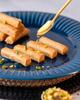 Gourmet Baklava Lady Fingers - 250 grams Traditional Mediterranean Dessert Sweets - Handmade, Flaky Phyllo with Nuts & Honey Syrup - Gift Box or Party Treat view 1