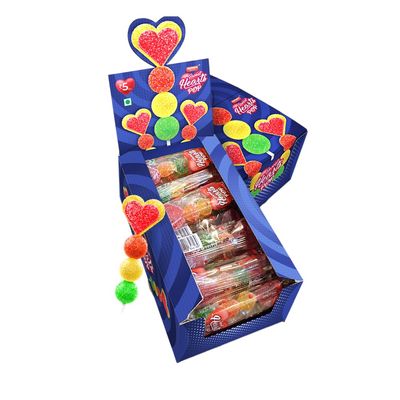 MAYURSGELS Sweet Hearts Pop Jelly Lollipop Gift Box (30Pcs x 15 Gms ) | Mixed Fruit flavours | For Gifting And Everyday enjoyment