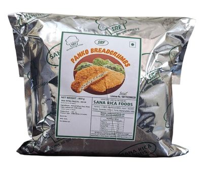6mm White Panko Breadcrumbs, 850gms by SRF (India's Largest Manufacturer of Panko Breadcrumbs)