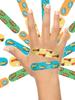 Aya Papaya Ouchie Non-Toxic Printed Bandages Combo Pack Of 2 - Yellow & Space Blue view 3