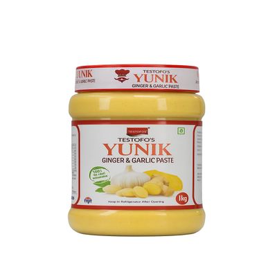 testofo 1Kg Ginger Garlic Paste |Adrak Lahsun Paste |Ready To Use Cooking Paste