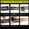 Temporary Tattoowala Wedding Combo Mehndi Stencil Stickers for Brides and Bridesmaids Pack Of 2 view 4