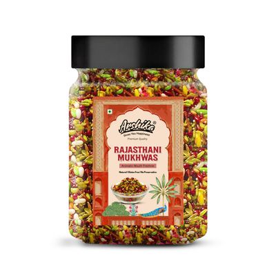 Arshika 100% Orginic Rajasthani Mukhwas, Traditional Mouth Freshener Mukhwas Mix (Pack of 1) (1800g)