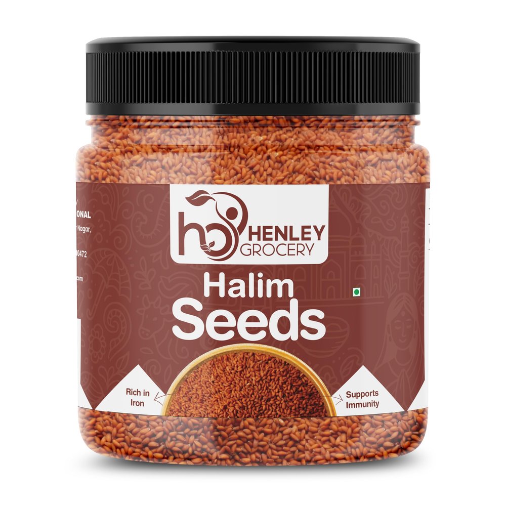 HENLEY GROCERY Halim Seeds - Aliv | High in Fibre and Omega -3 | Garden Cress | Haleem Seed | Seeds for Eating | Immunity Booster Superfood (250g)