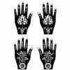 ORDERSHOCK Elegant Combo Mehndi Stencil Stickers for Brides and Bridesmaids Pack Of 2 view 1