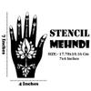 ORDERSHOCK Elegant Combo Mehndi Stencil Stickers for Brides and Bridesmaids Pack Of 2 view 2
