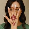 ORDERSHOCK Elegant Combo Mehndi Stencil Stickers for Brides and Bridesmaids Pack Of 2 view 3