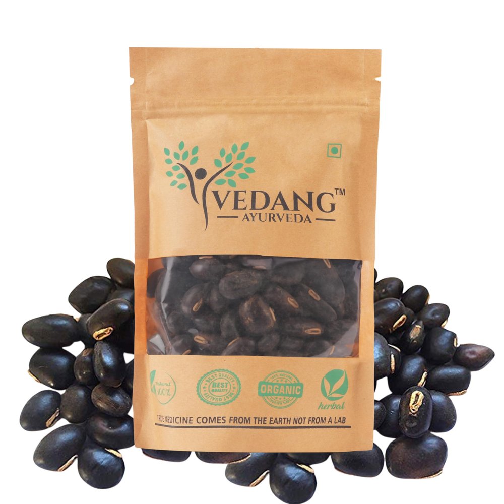 Vedang Ayurveda Kala Kaunch Beej 200gm | Mucuna Pruriens Seeds | Raw, Unprocessed, Sun-Dried | 100% Natural & Ayurvedic Herb Kaunch beej
