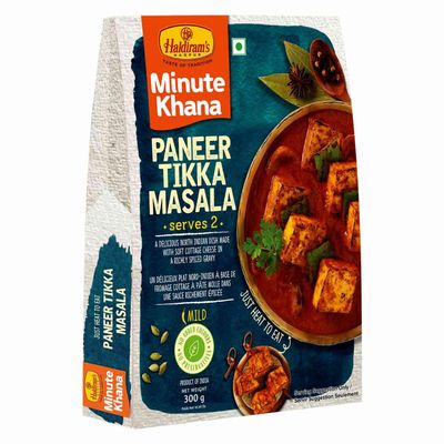 Haldiram's Ready to Eat Product | Convenient & Tasty Indian Snacks | Instant Meals & Delights | Perfect for Busy Lifestyles, Travel & Gifting (Paneer Tikka Masala300GPack Of 2)